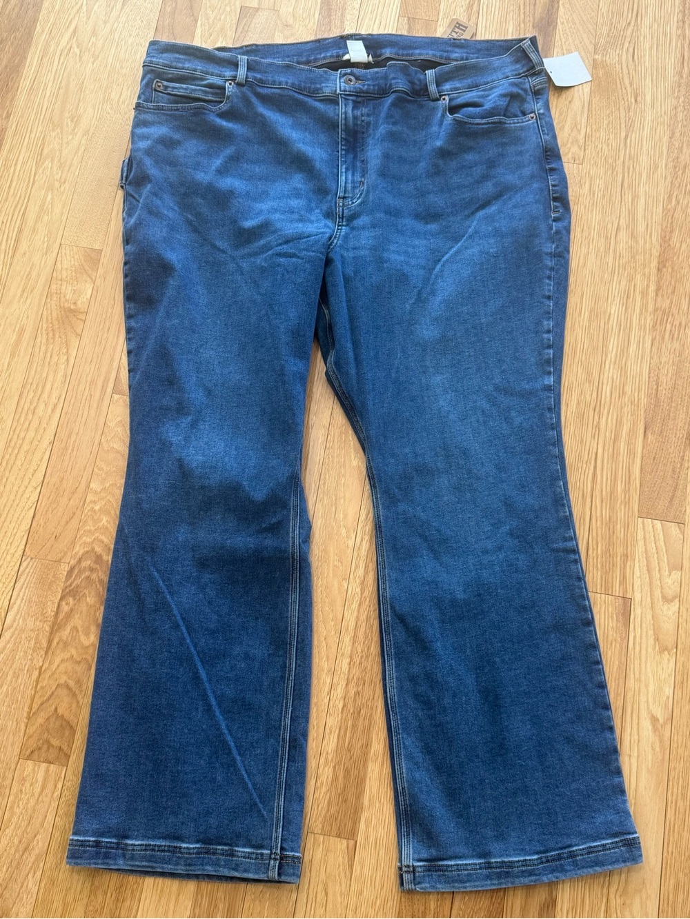 Duluth Women's Dark Blue Bootcut Jeans - Plus Size 24W X 31